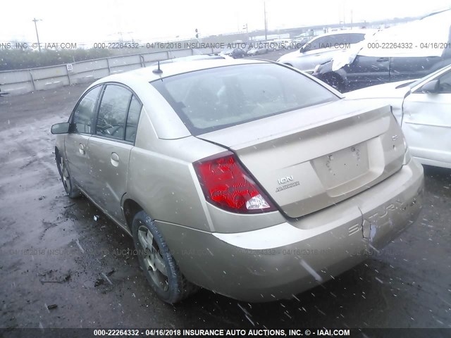 1G8AL58B46Z147239 - 2006 SATURN ION LEVEL 3 TAN photo 3