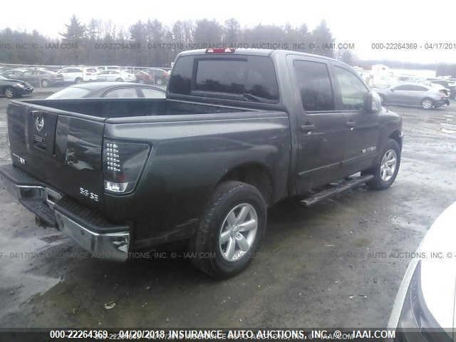 1N6AA07C49N307122 - 2009 NISSAN TITAN XE/SE/LE/PRO-4X GRAY photo 4