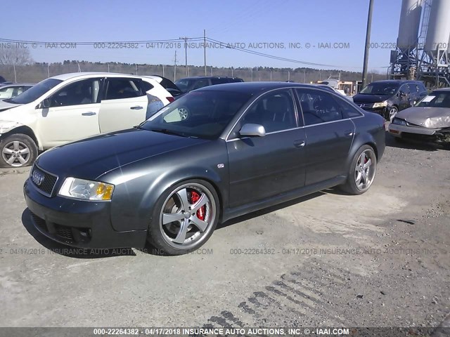 WUAPV54B53N904428 - 2003 AUDI RS6 GRAY photo 2