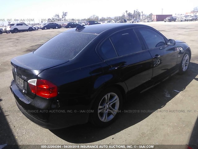 WBAVC535X8FZ88458 - 2008 BMW 328 I SULEV BLACK photo 4