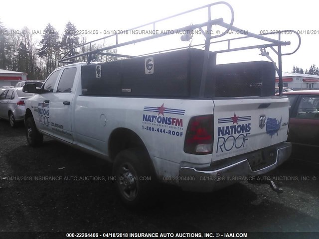 3C6TR5HT8DG513682 - 2013 RAM 2500 ST WHITE photo 3