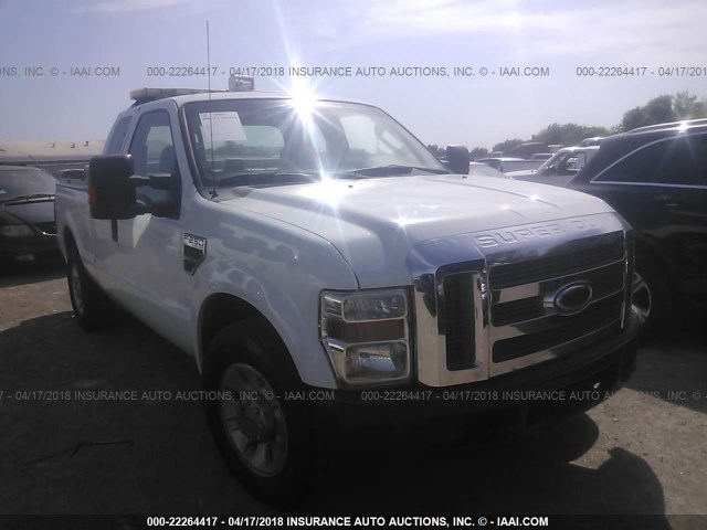 1FTSX20R48EE43197 - 2008 FORD F250 SUPER DUTY WHITE photo 1