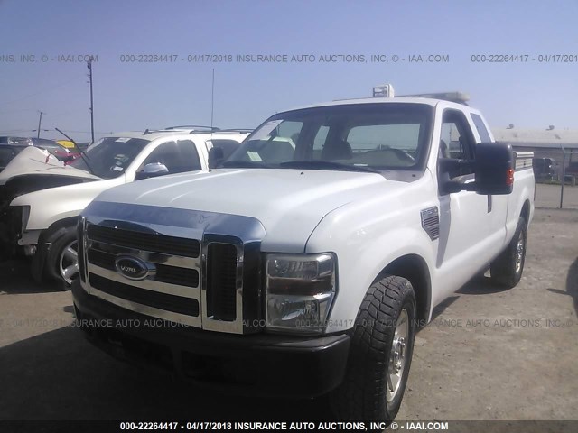 1FTSX20R48EE43197 - 2008 FORD F250 SUPER DUTY WHITE photo 2