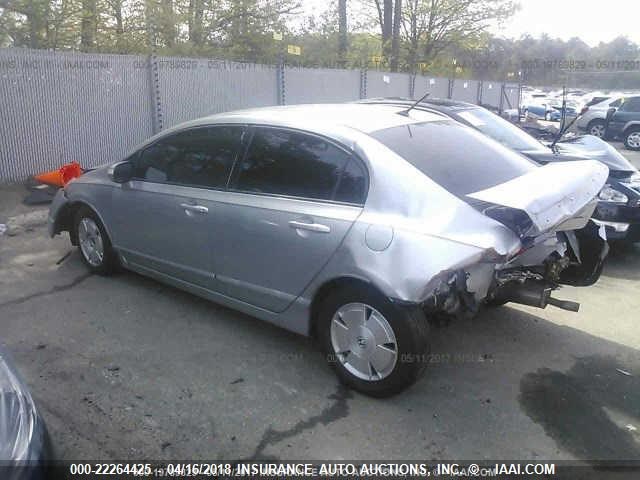 JHMFA36266S019777 - 2006 HONDA CIVIC HYBRID GRAY photo 3