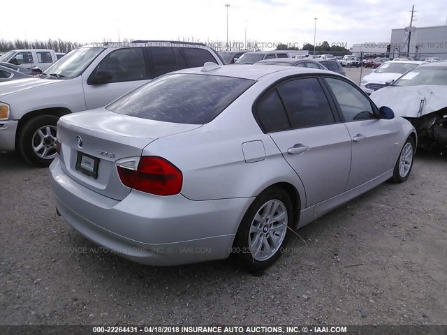 WBAVB17586NK39263 - 2006 BMW 325 I AUTOMATIC GRAY photo 4