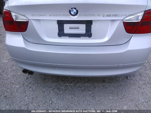 WBAVB17586NK39263 - 2006 BMW 325 I AUTOMATIC GRAY photo 6