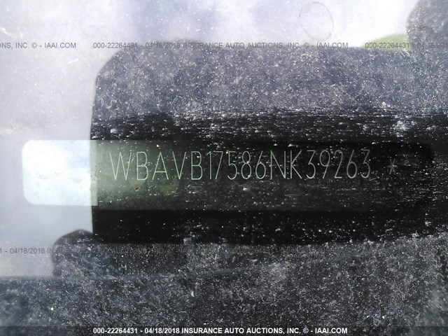 WBAVB17586NK39263 - 2006 BMW 325 I AUTOMATIC GRAY photo 9