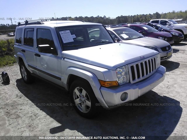 1J8HG48K56C252502 - 2006 JEEP COMMANDER SILVER photo 1