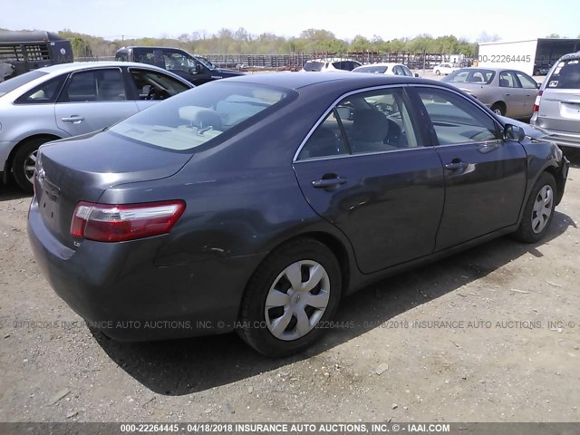 4T1BE46K07U146617 - 2007 TOYOTA CAMRY NEW GENERAT CE/LE/XLE/SE GRAY photo 4