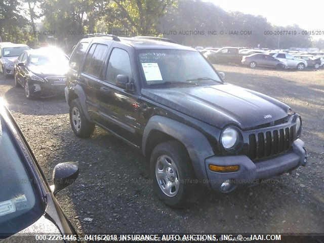 1J4GL48KX4W313928 - 2004 JEEP LIBERTY SPORT BLACK photo 1