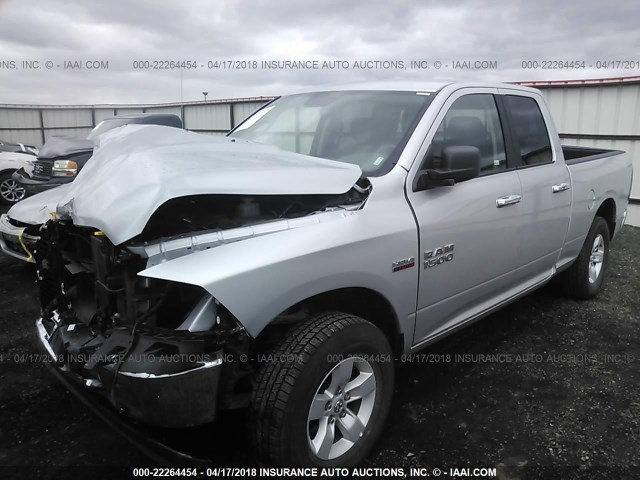 1C6RR7GT5JS115597 - 2018 RAM 1500 SLT SILVER photo 2