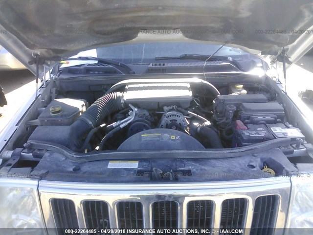 1J8HG48K47C536902 - 2007 JEEP COMMANDER ვერცხლისფერი ფოტო 10