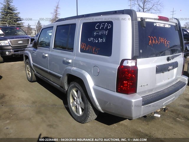 1J8HG48K47C536902 - 2007 JEEP COMMANDER ვერცხლისფერი ფოტო 3
