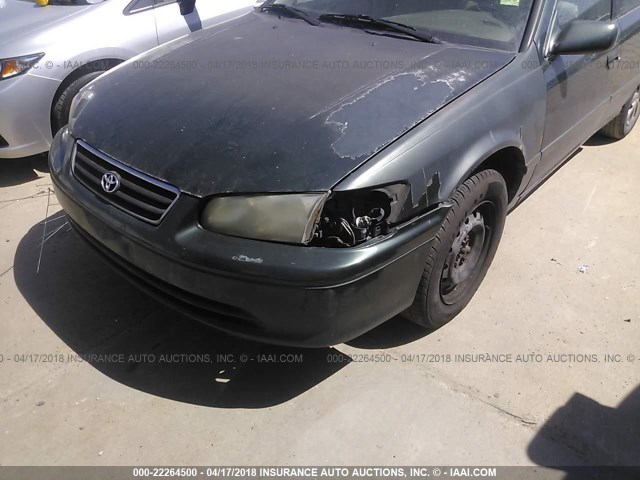 4T1BG22K41U853490 - 2001 TOYOTA CAMRY CE/LE/XLE 绿色 照片 6