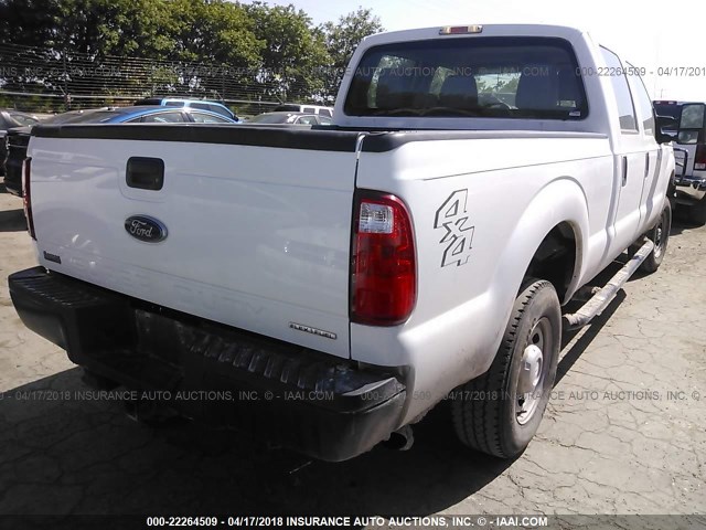 1FT7W2B61GEB61853 - 2016 FORD F250 SUPER DUTY WHITE photo 4