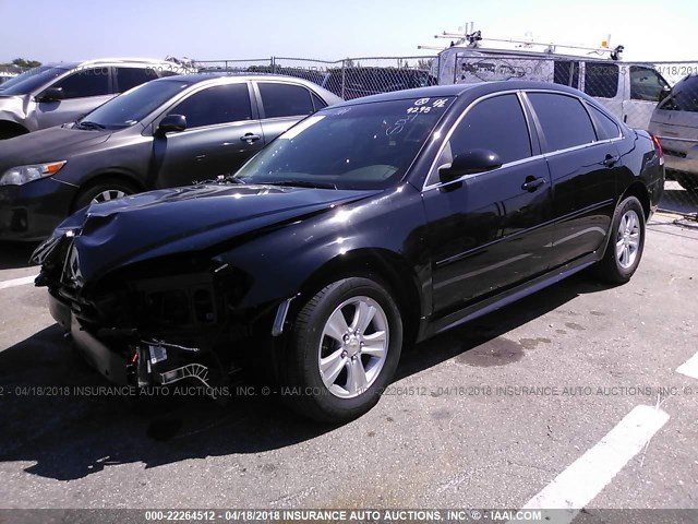 2G1WA5E30G1156960 - 2016 CHEVROLET IMPALA LIMITED LS BLACK photo 2