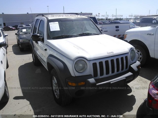 1J4GK48K22W108698 - 2002 JEEP LIBERTY SPORT WHITE photo 1