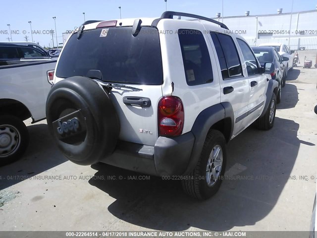 1J4GK48K22W108698 - 2002 JEEP LIBERTY SPORT 白色 照片 4