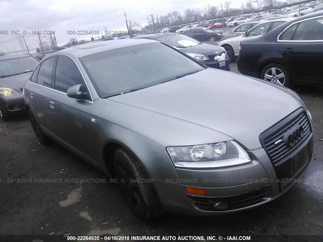 WAUDH74F76N090340 - 2006 AUDI A6 3.2 QUATTRO GRAY photo 1