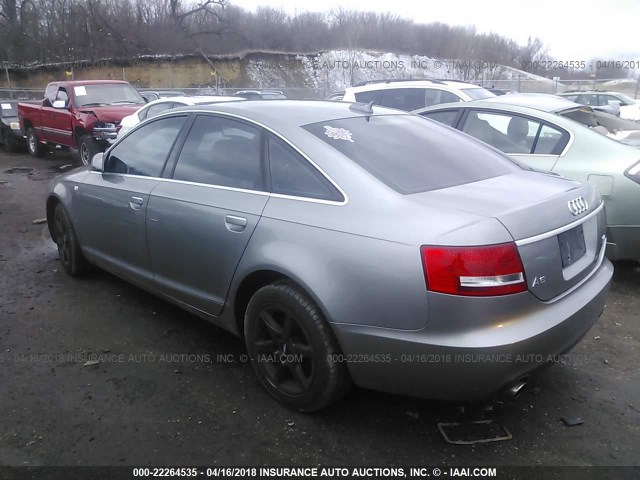 WAUDH74F76N090340 - 2006 AUDI A6 3.2 QUATTRO GRAY photo 3