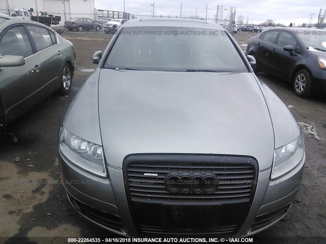 WAUDH74F76N090340 - 2006 AUDI A6 3.2 QUATTRO GRAY photo 6