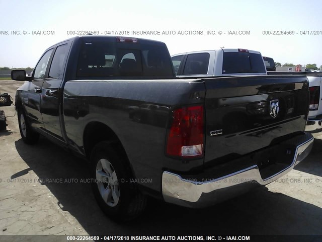 1C6RR6GT3JS114488 - 2018 RAM 1500 SLT GRAY photo 3