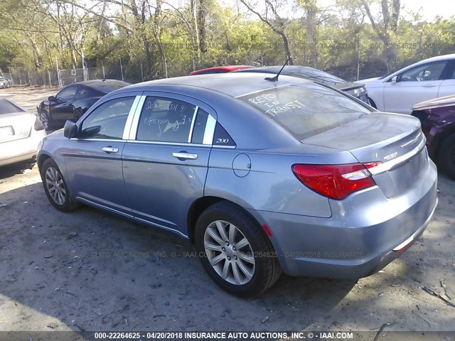 1C3BC1FB5BN596571 - 2011 CHRYSLER 200 TOURING BLUE photo 3