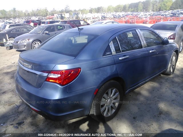 1C3BC1FB5BN596571 - 2011 CHRYSLER 200 TOURING BLUE photo 4