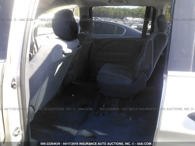 5FNRL38217B000610 - 2007 HONDA ODYSSEY LX SILVER photo 8