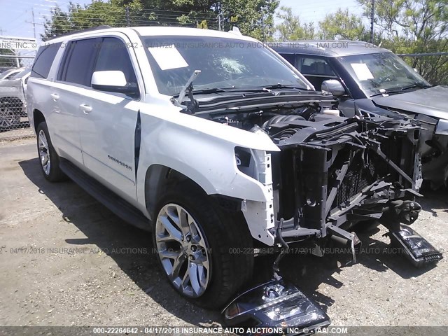 1GNSCHKC0GR190546 - 2016 CHEVROLET SUBURBAN C1500 LT WHITE photo 1