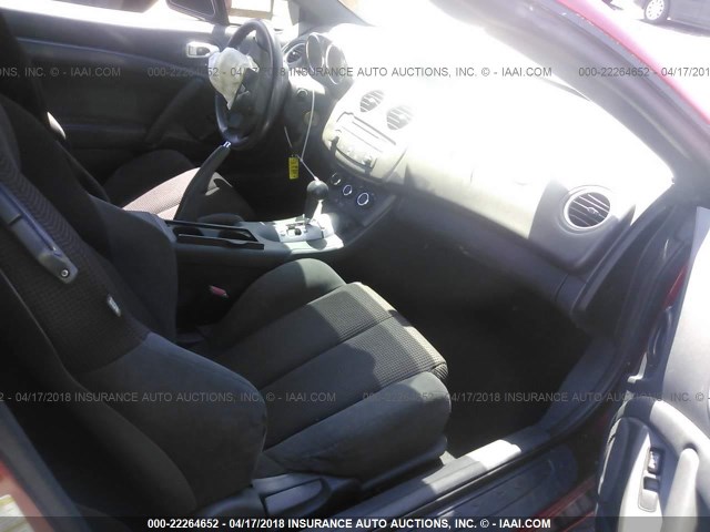 4A3AL25F39E012855 - 2009 MITSUBISHI ECLIPSE SPYDER GS BURGUNDY photo 5