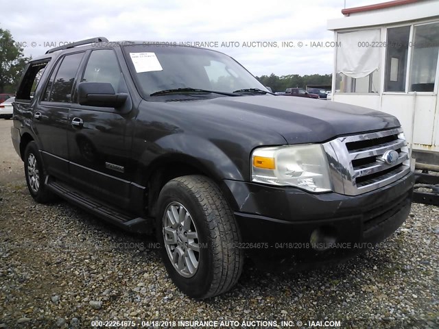 1FMFU15577LA20615 - 2007 FORD EXPEDITION XLT შავი ფოტო 1