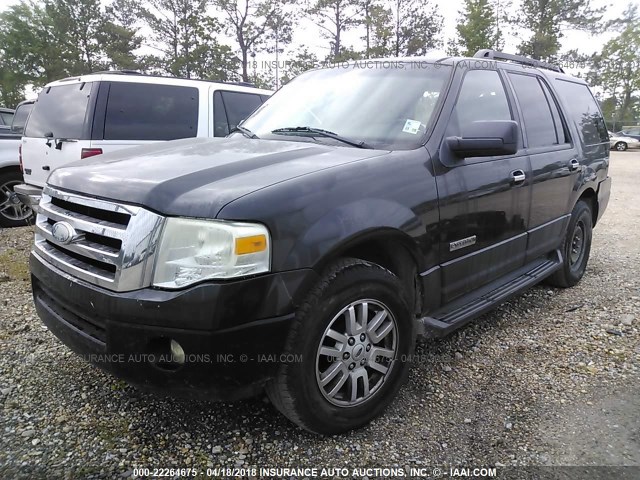 1FMFU15577LA20615 - 2007 FORD EXPEDITION XLT შავი ფოტო 2