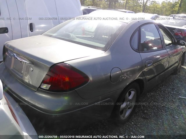 1FAFP55U01A142798 - 2001 FORD TAURUS SES GRAY photo 4