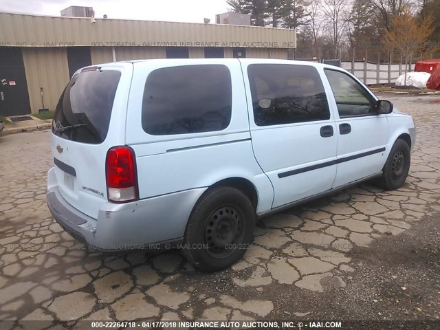 1GNDV23168D144523 - 2008 CHEVROLET UPLANDER LS BLUE photo 4