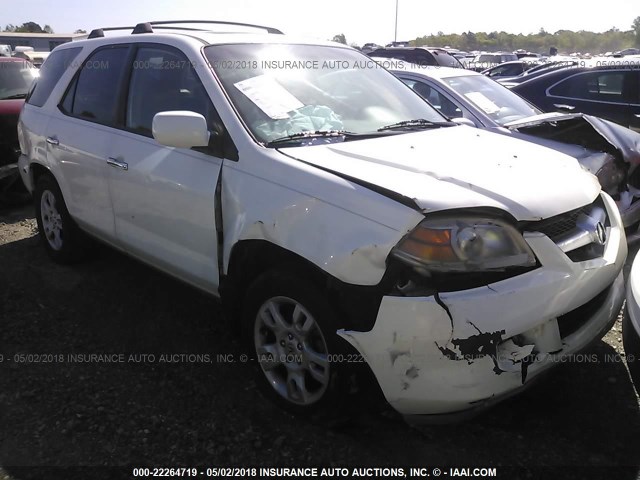 2HNYD18966H506558 - 2006 ACURA MDX TOURING WHITE photo 1