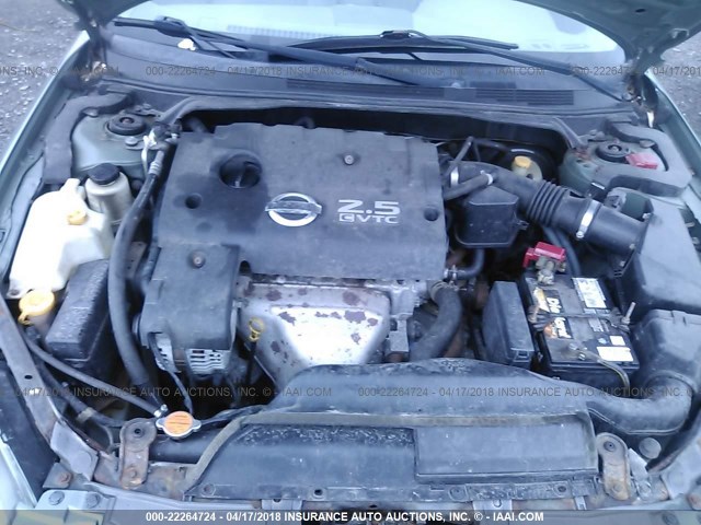 1N4AL11D62C135042 - 2002 NISSAN ALTIMA S/SL GREEN photo 10