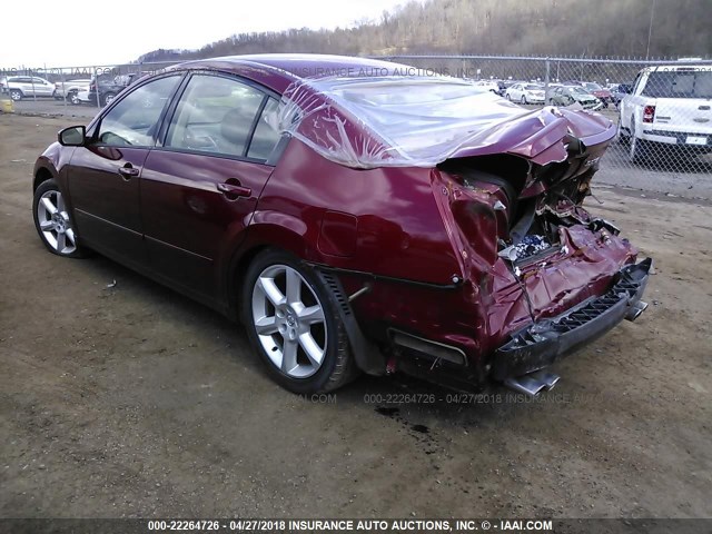 1N4BA41E16C801914 - 2006 NISSAN MAXIMA SE/SL MAROON photo 3