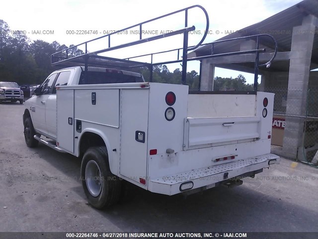 3C63RRHL0FG626682 - 2015 RAM 3500 SLT WHITE photo 3