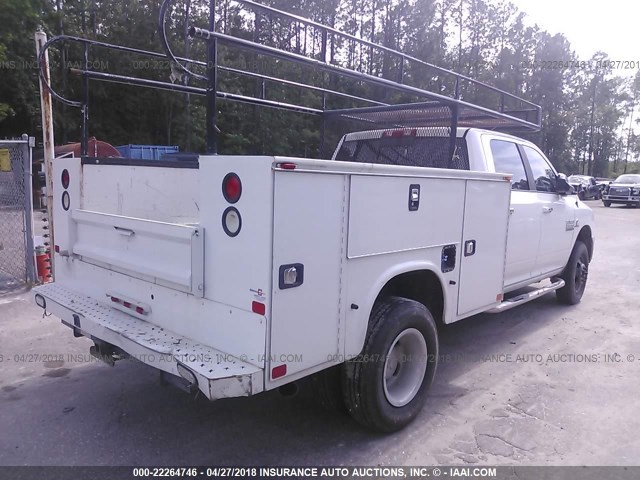 3C63RRHL0FG626682 - 2015 RAM 3500 SLT WHITE photo 4