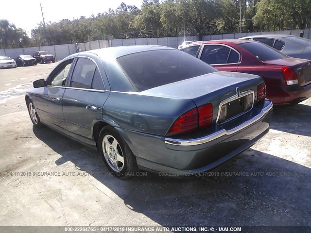 1LNHM86S01Y657412 - 2001 LINCOLN LS BLUE photo 3