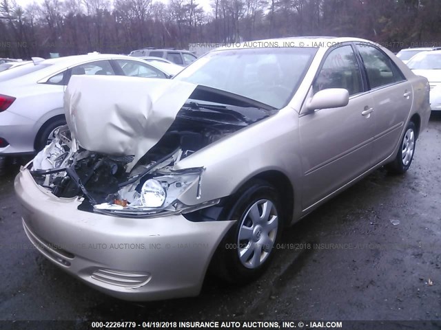 4T1BE32K82U574704 - 2002 TOYOTA CAMRY LE/XLE/SE TAN photo 2