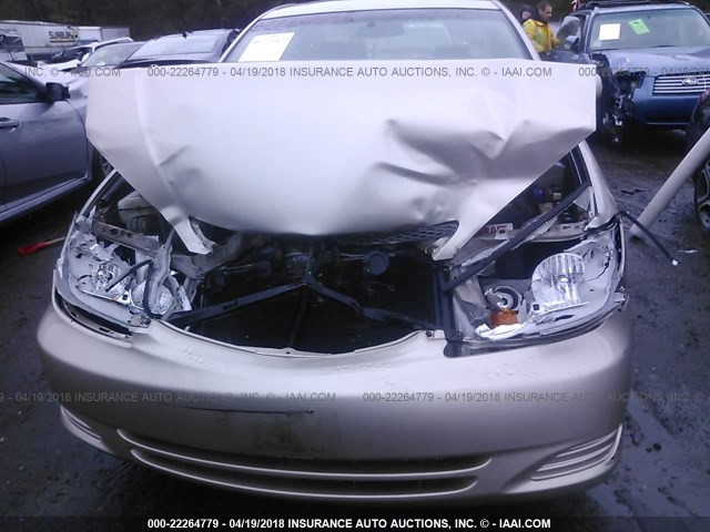 4T1BE32K82U574704 - 2002 TOYOTA CAMRY LE/XLE/SE TAN photo 6