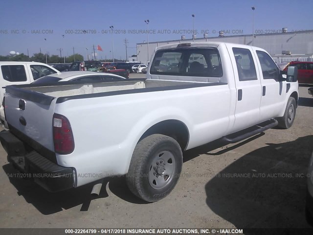 1FTSW305X8ED92567 - 2008 FORD F350 SRW SUPER DUTY WHITE photo 4