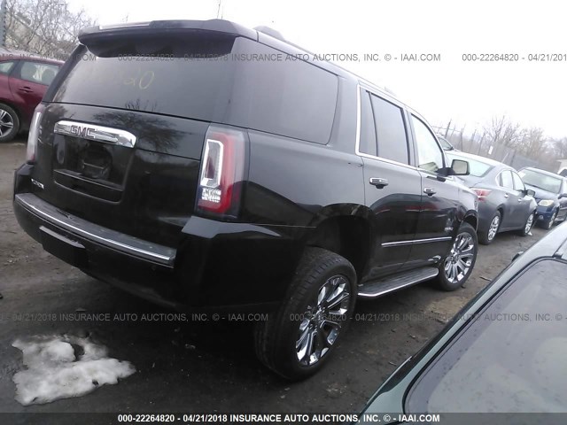 1GKS2CKJ3FR718175 - 2015 GMC YUKON DENALI BLACK photo 4