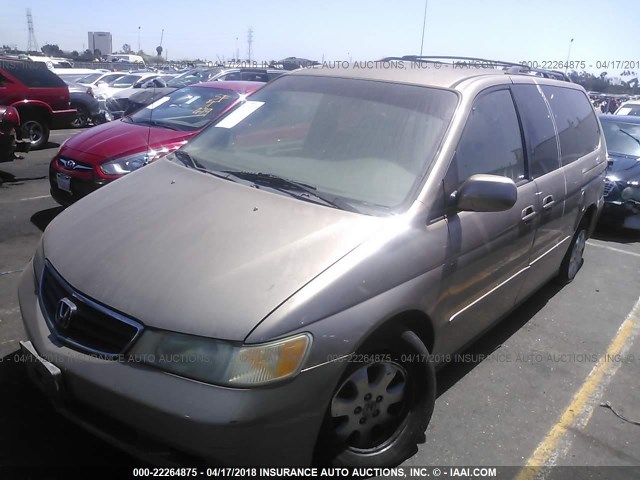 5FNRL18913B017970 - 2003 HONDA ODYSSEY EXL BROWN photo 2