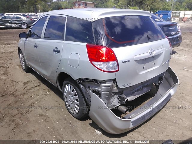 2T1KR32E63C107833 - 2003 TOYOTA COROLLA MATRIX XR SILVER photo 3