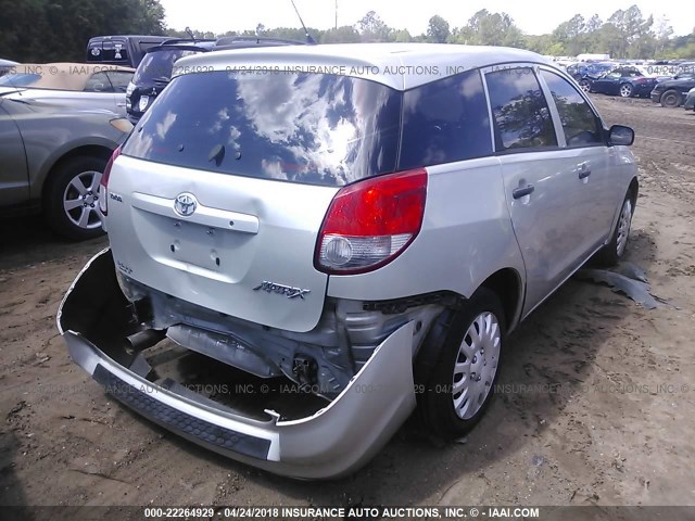 2T1KR32E63C107833 - 2003 TOYOTA COROLLA MATRIX XR SILVER photo 4