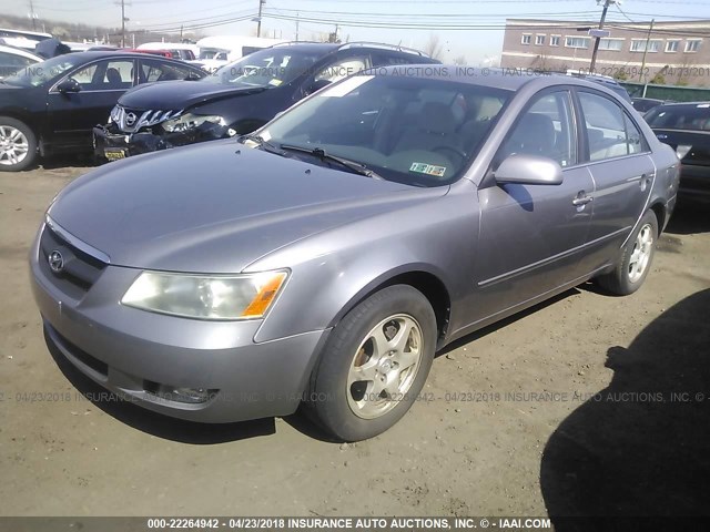 KMHEU46C86A144512 - 2006 HYUNDAI SONATA GLS/LX SILVER photo 2