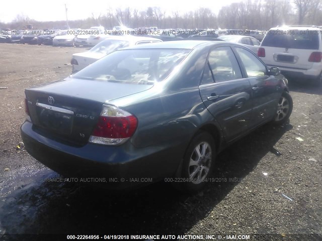 4T1BF30KX5U091980 - 2005 TOYOTA CAMRY LE/XLE/SE GREEN photo 4